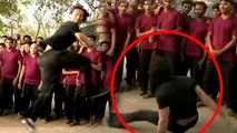 Tiger Shroff SLIPS While Performing Dangerous STUNTS On Baaghi Sets