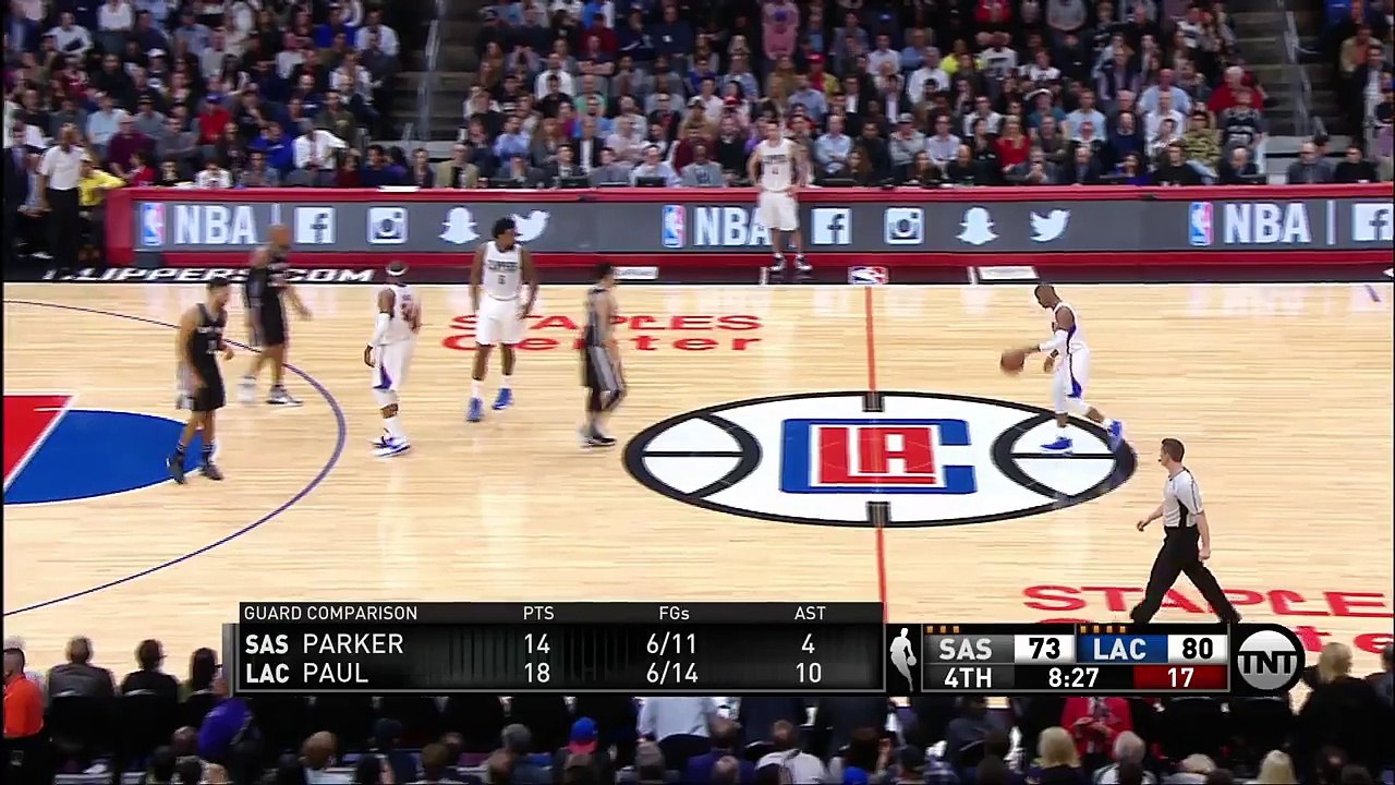 DeAndre Jordan Dunks Over Danny Green