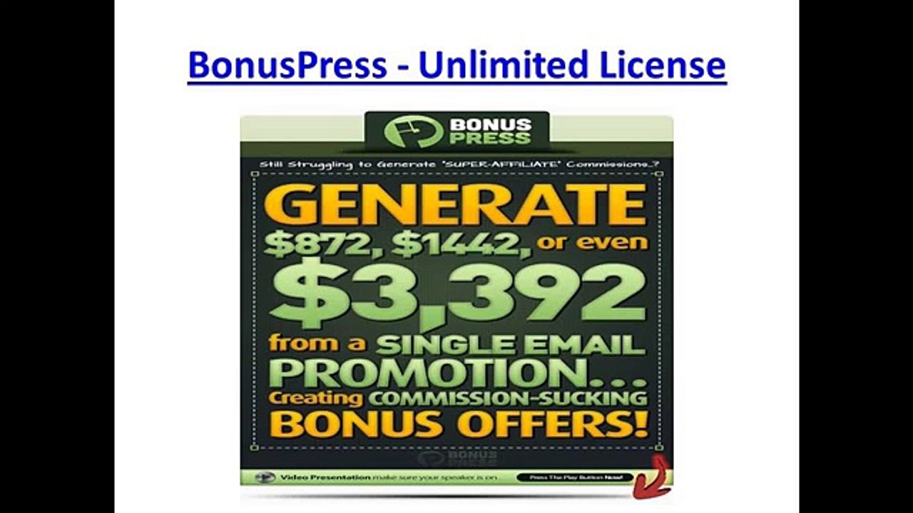 BonusPress   Unlimited License