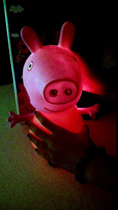 Peppa pig mamá de goma 40 cm con luz y sonido