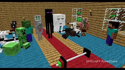 Monster School  Bodybuilding   Minecraft Animation