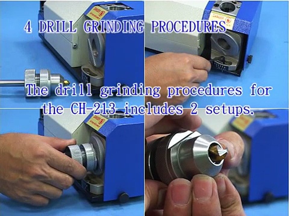 DM213 Operation Video - Drill Grinding procedures