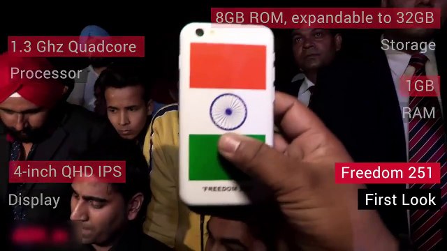 Freedom 251 Mobile Smartphone Phone - First look at world's cheapest smartphone