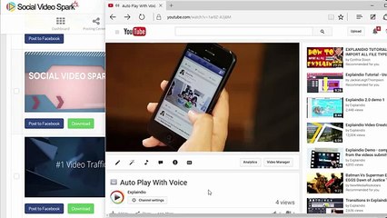 Social Video Spark - demo 1