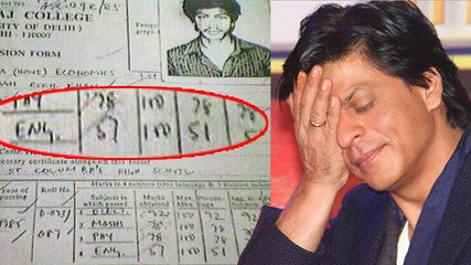 Shahrukh Khan RECEIVED 51 Marks In English