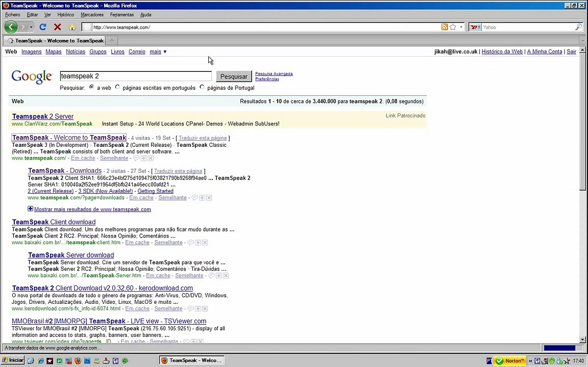 Como trabalhar com o Teamspeak 2.