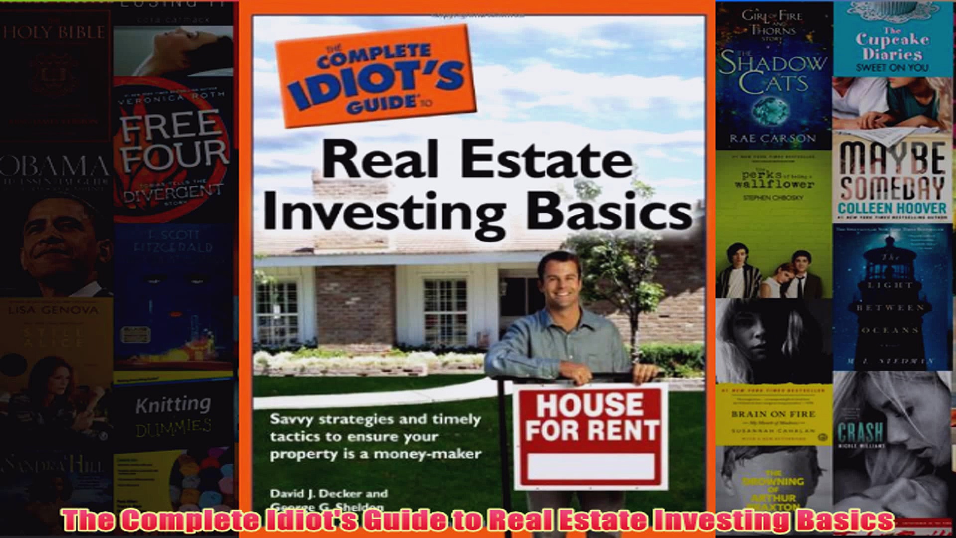 Download PDF  The Complete Idiots Guide to Real Estate Investing Basics FULL FREE