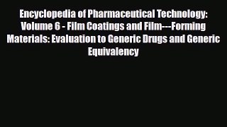 [PDF] Encyclopedia of Pharmaceutical Technology: Volume 6 - Film Coatings and Film---Forming