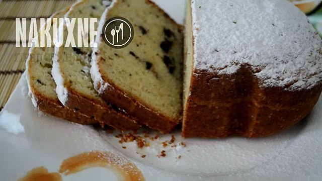 Простой кекс в хлебопечке с шоколадом