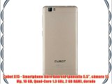 Cubot X15 - Smartphone libre Android (pantalla 5.5 cámara 13 Mp 16 GB Quad-Core 1.3 GHz 2 GB