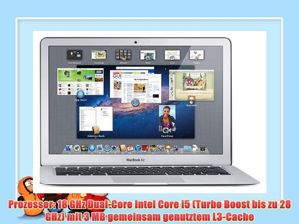 Apple MacBook Air MD232D/A 338 cm (133 Zoll) Notebook (Intel Core i5 3427U 18GHz 4GB RAM 256GB