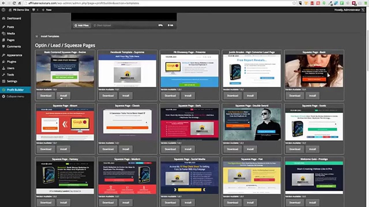 Getting Started with Profit Builder