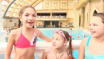 NEW! Видео для детей - активный отдых. Аквапарк Карибия и лучшие подружки!