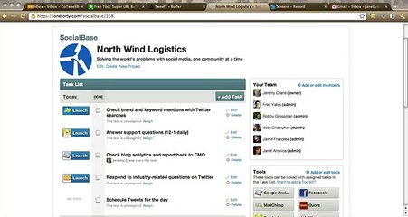 Dated Tasks in SocialBase