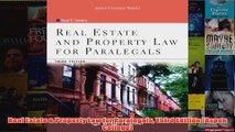 Download PDF  Real Estate  Property Law for Paralegals Third Edition Aspen College FULL FREE