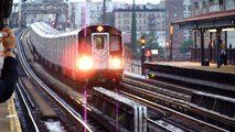 MTA New York City Subway : Pelham Bay Park Bound R142A 6 Express Train @ Elder Avenue