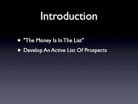 How To Build Your List - Automated List Profits - Email Marketing ( Part I )