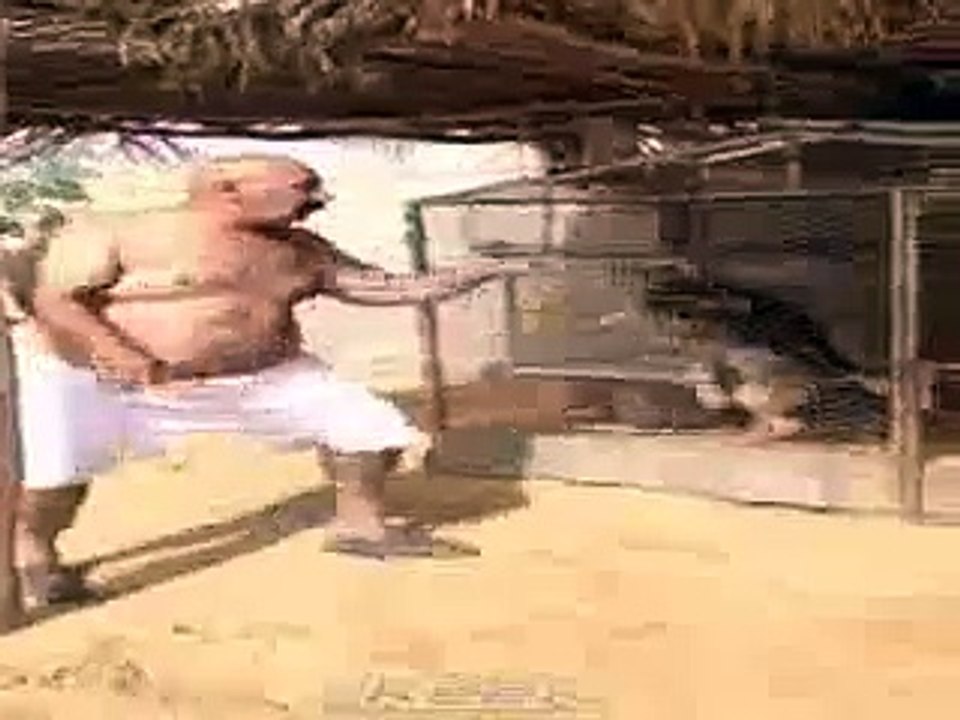 Funny Fatty Man Make A Laught