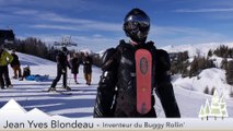 Un skieur qui peut skier dans toutes les positions!