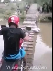 Funny Video Amazing Bike Crash Stunt