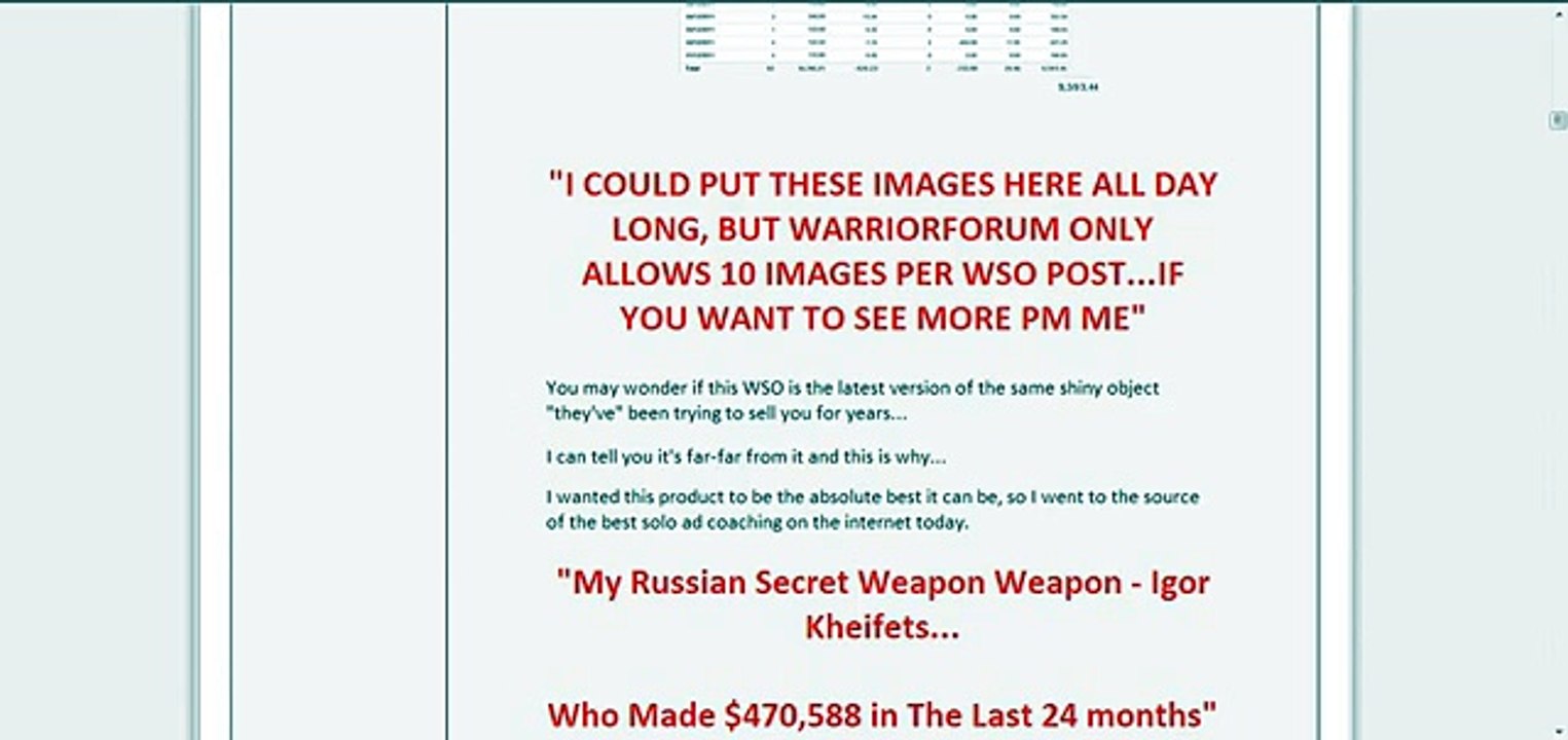 Operation Solo - How To Make $10,000 Monthly Using List Building