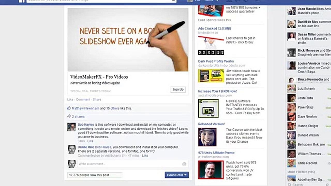 bob asked if VideoMakerFX is online based or PC/Mac based