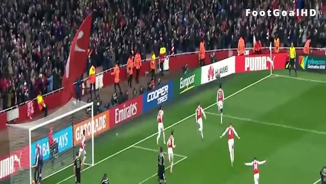 Danny Welbeck great Goal ~ Arsenal vs Leicester City 2-1 - FOOTBALL MANIA