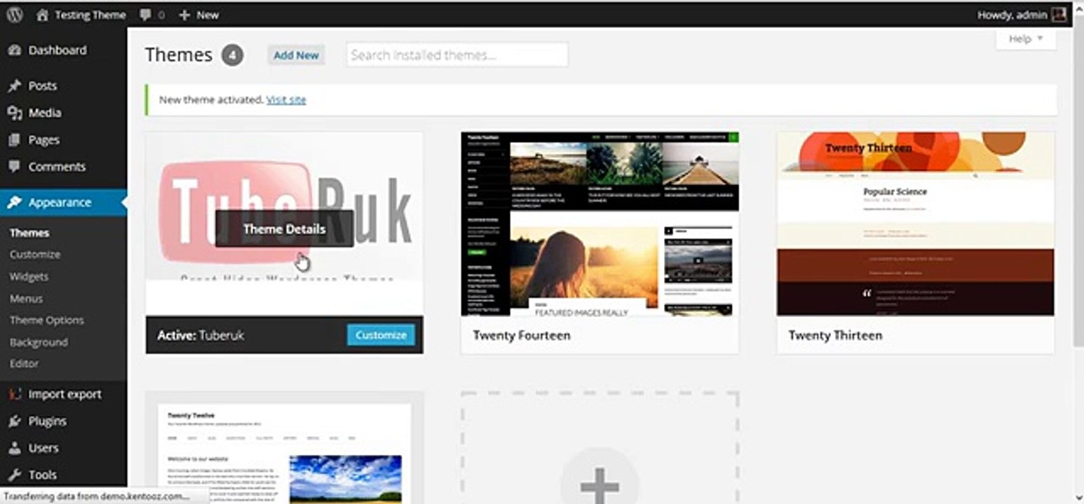 How to setting tuberuk wordpress theme like demo