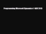 [PDF] Programming Microsoft Dynamics® NAV 2013 [Read] Online