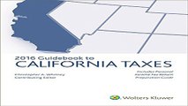 California Taxes  Guidebook to  2016   Guidebook to California Taxes