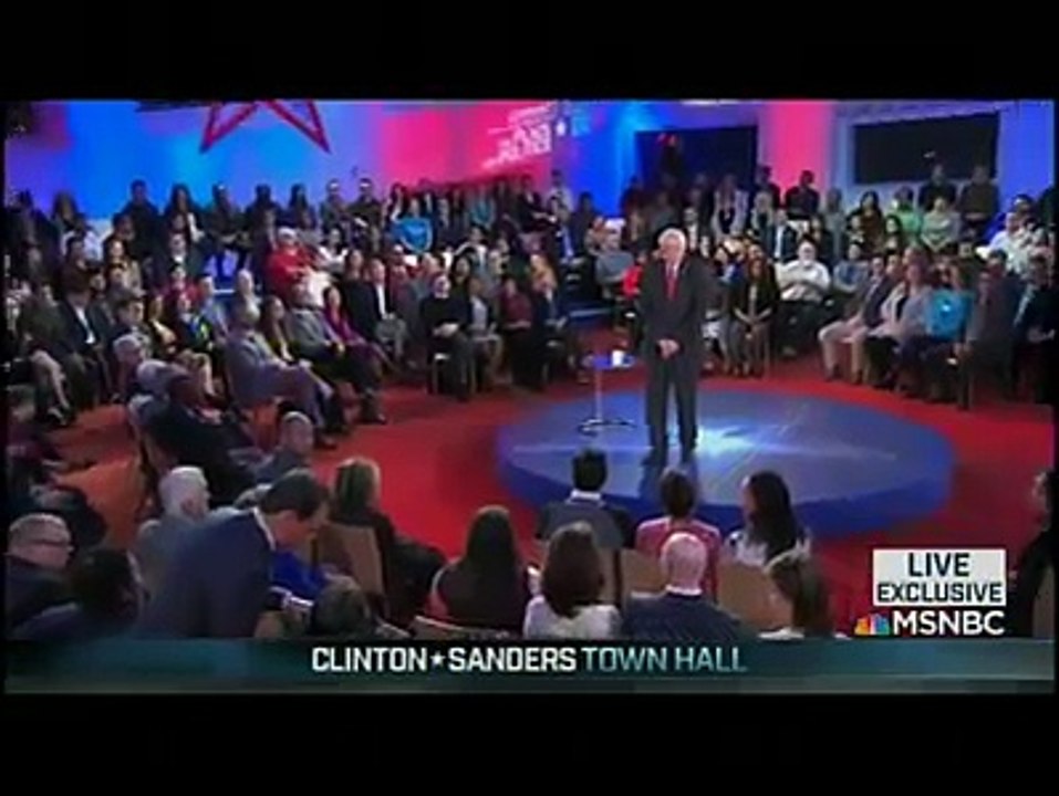 FULL MSNBC Town Hall Bernie Sanders P1.2, Las Vegas Nevada February 18, 2016