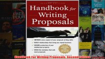 Download PDF  Handbook For Writing Proposals Second Edition FULL FREE