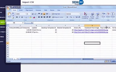 Social Post Manager   CSV Walkthrough for upsell 1