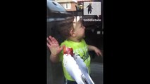 Toddler tries to eat food through window - Babies and Food - toddletale