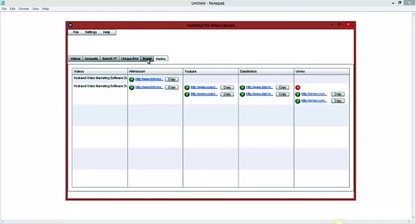 Hydravid PRO Video Marketing Software | Social Bookmarking of Submitted Videos