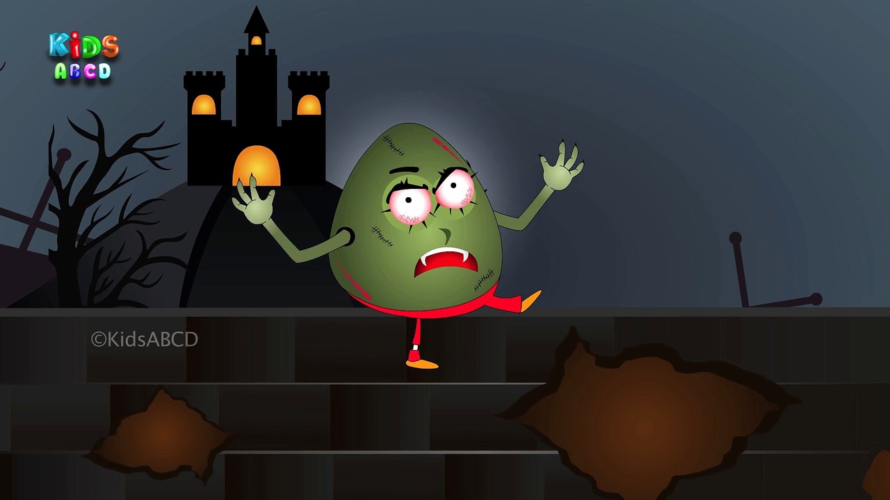 Humpty Dumpty Nursery Rhyme with Lyrics - Halloween Songs - Scary Rhymes