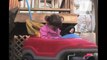Baby girl falls asleep behind the wheel - Sleeping Babies - toddletale