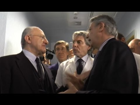 Napoli - De Luca inaugura il reparto di Urologia del Monaldi (18.02.16)