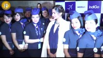 SONAM KAPOOR & RAM MADHVANI HOST SCREENING OF NEERJA FOR INDIAGO AIRLINES CREW