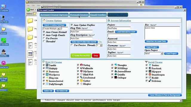 FCS Networker - Hotmail Creator, Email Verifier and Account Monitor