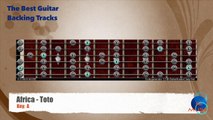 Africa - Toto Guitar Backing Track with scale chart