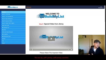 Build My List 2 0 Review and Members Area Tour by Jeff Lenney