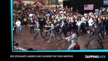 L'incroyable danse d'étudiants américains en plein meeting (Vidéo)