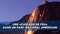 Une cascade de feu dans un parc national aux États-Unis