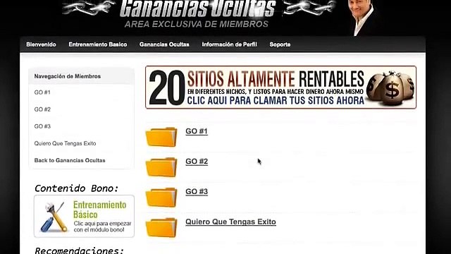 Ganancias Ocultas -Mira su contenido sobre como obtener dinero con internet