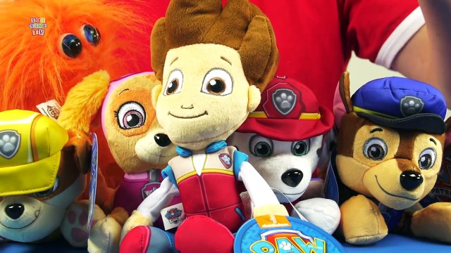Paw Patrol Pup Pals Ryder Rubble Skye Chase Marshall Stuffed Animals Toy Review Spin Master