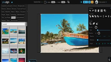 How To Create An Image Inside of Text Using Youzign