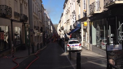 Feu de combles dans l'hyper-centre angevin