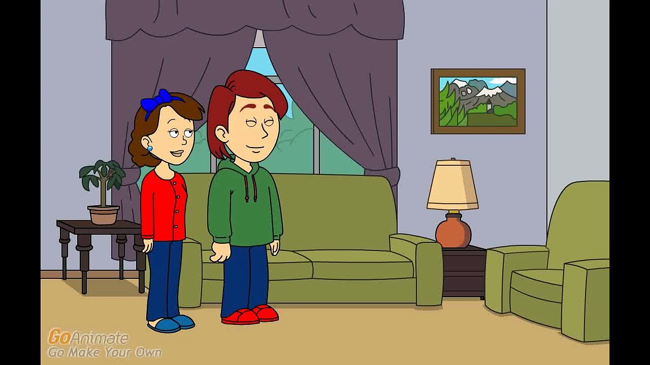 Caillou calls his Baby Sister Stupid/Grounded