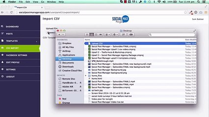 Social Post Manager Upsell 1   bouns page csv video